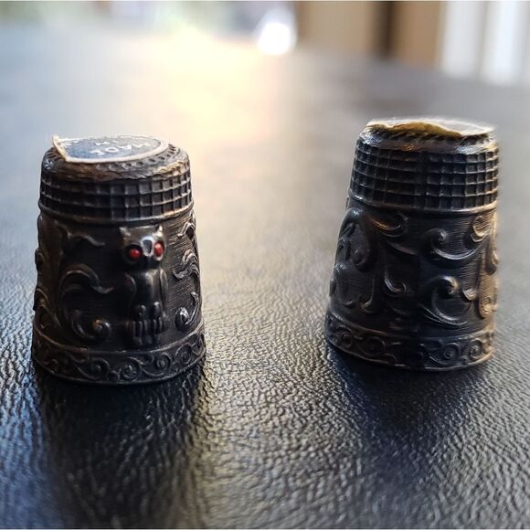 Metal Owl Thimbles - Picture 5 of 6